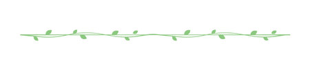 Cute Spring Vine Floral Divider Borders. Springtime separators design elements.のイラスト素材