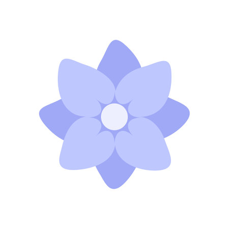 Colorful vector abstract flower icon logo. Simple minimal flat art style for banner, poster, promotion, web site, online shopping, advertising.のイラスト素材