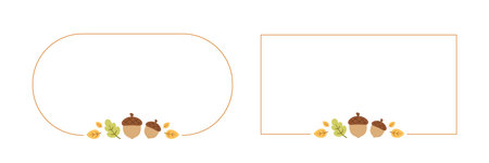 Cute Spring Frame Border Template Set. Can be used for shopping sale, promo poster, banner, invitation, website or greeting card. Vector illustrationのイラスト素材