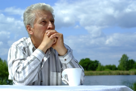Pretty Caucasian elderly manの写真素材