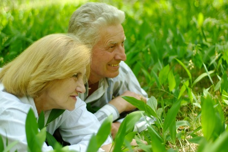 Beautiful Caucasian senior coupleの写真素材
