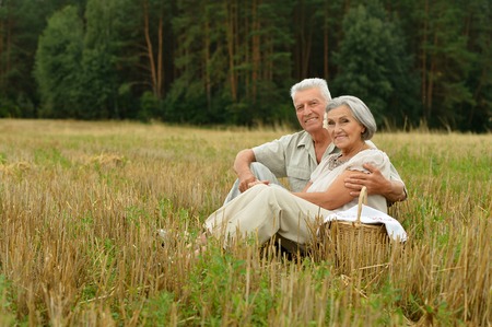 senior couple in loveの写真素材
