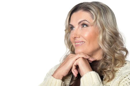 Smiling mature womanの写真素材