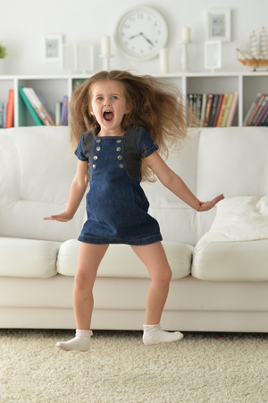 funny little girlの写真素材