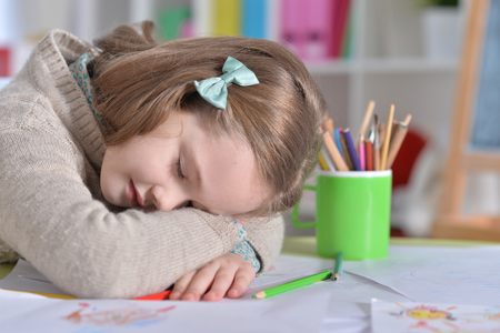 Little girl  asleepの写真素材