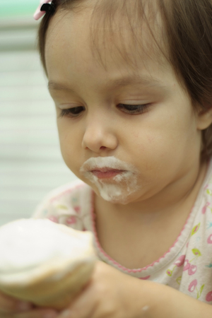 Good-looking little  girlの写真素材