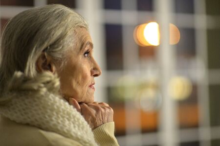 upset mature woman
