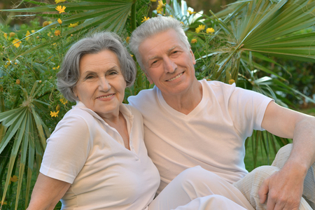 happy senior coupleの写真素材