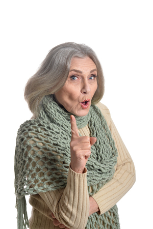 Smiling senior womanの写真素材