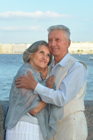 happy elderly coupleの写真素材