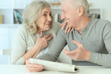 portrait of a  senior coupleの写真素材