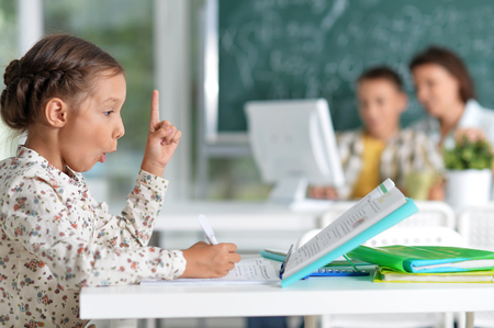 Pupil studying lessonsの写真素材