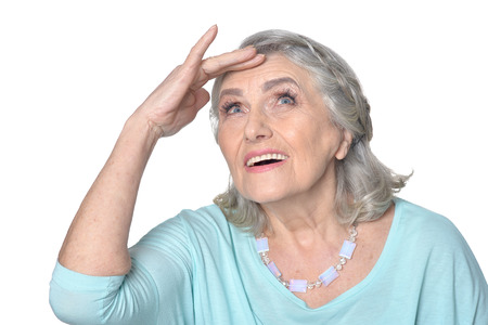 happy Smiling senior woman