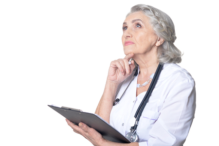 senior female doctorの写真素材