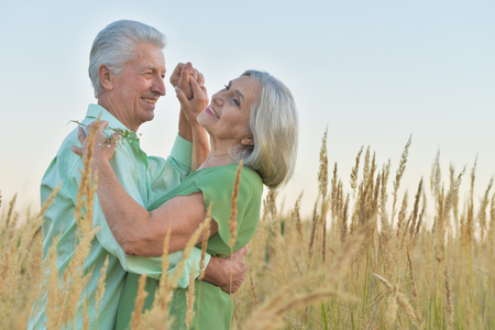 beautiful senior couple dancingの写真素材