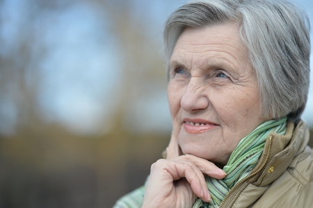 beautiful elder woman