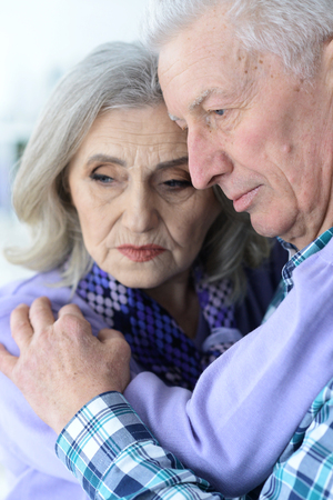 sad senior coupleの写真素材