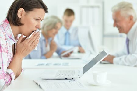 Portrait of group of successful business peopleの写真素材