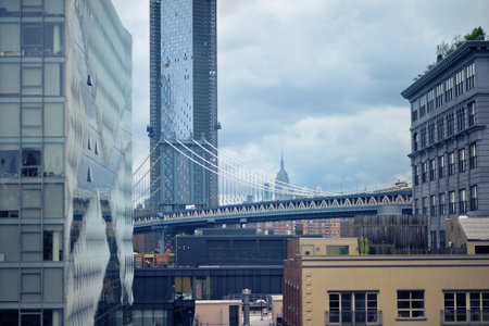 New York city skyline.