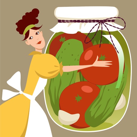 Pickled vegetablesのイラスト素材