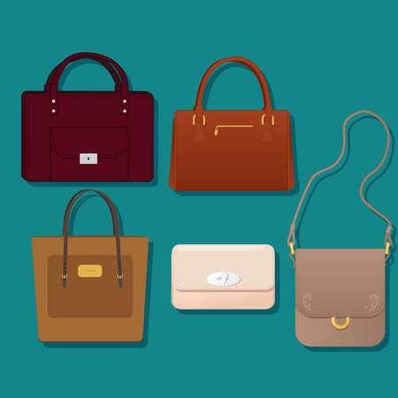 Realistic purses setのイラスト素材