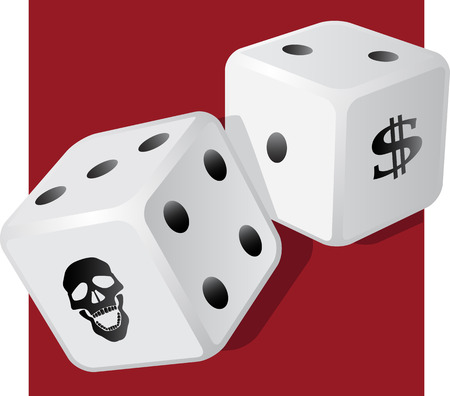 Dangerous diceのイラスト素材