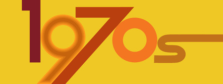 1970s style graphic design element, EPS 8 vector illustration, no transparenciesのイラスト素材