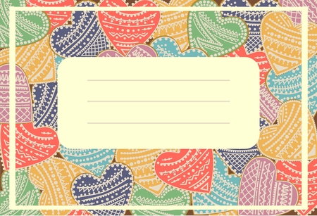 Greeting ard. Invitation card. Vector illustrationのイラスト素材