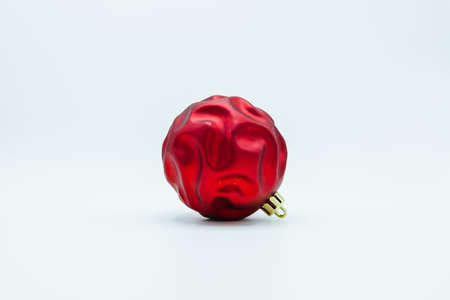 Holidays wallpaper background of colorful Christmas decorations isolated on white background.の写真素材