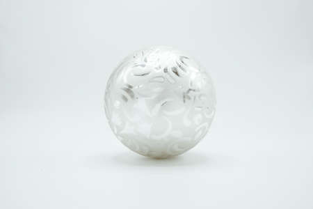 Monochrome elegant Christmas wallpaper background of tree decorations. Classy holidays image in black and white.の写真素材