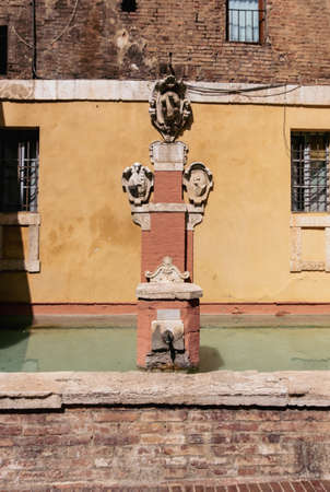 Beautiful view of Siena in Tuscany. Siena Palio day.の写真素材