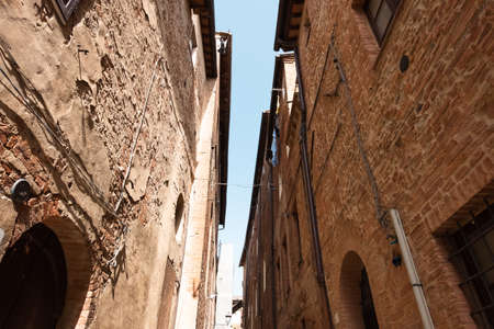 Beautiful view of Siena in Tuscany. Siena Palio day.の写真素材