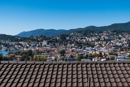 Lugano. Switzerland. Canton Ticinoの写真素材