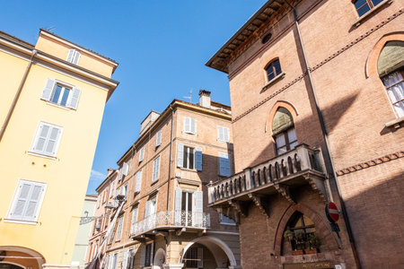 Beautiful view of Modena in Emilia Romanga. Summer in Italy