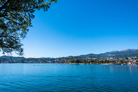 Lugano. Switzerland. Canton Ticinoの写真素材