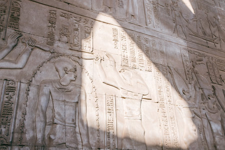 Echoes of Antiquity: The Majestic Philae Temple. Egypt Summer Travelの写真素材
