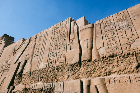 Echoes of Antiquity: The Majestic Philae Temple. Egypt Summer Travelの写真素材