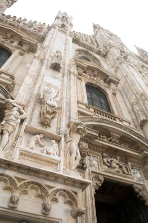 Cathedral of the Duomo in Milanの写真素材