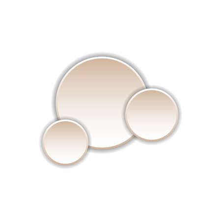 Paper circle with drop shadows. illustrationのイラスト素材