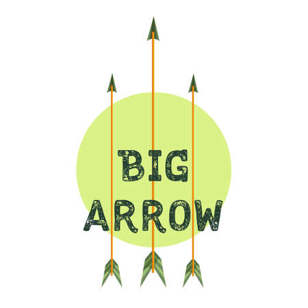 Archery club. Sport emblem with weapon, shooting vector illustrationのイラスト素材