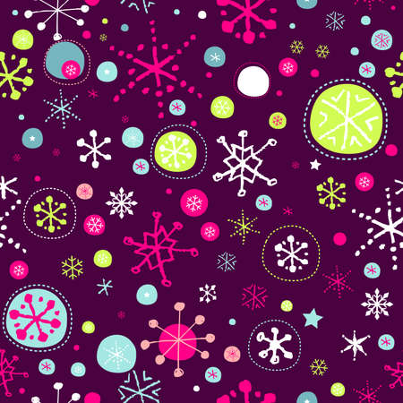Seamless background with snowflakes のイラスト素材