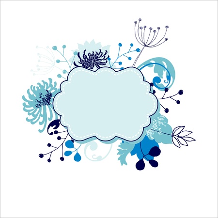 Floral frame のイラスト素材