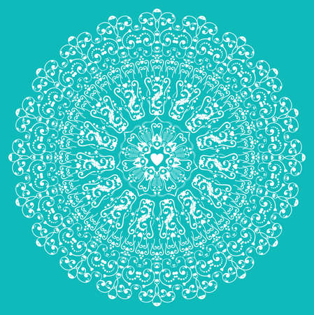 Circle lace ornament のイラスト素材