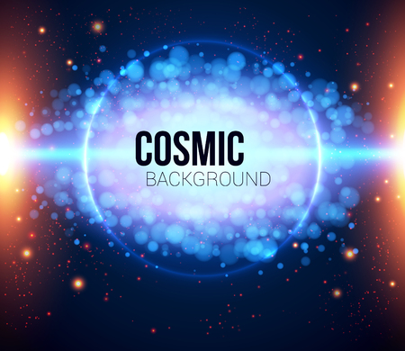 Abstract cosmic light background  Vector image  のイラスト素材