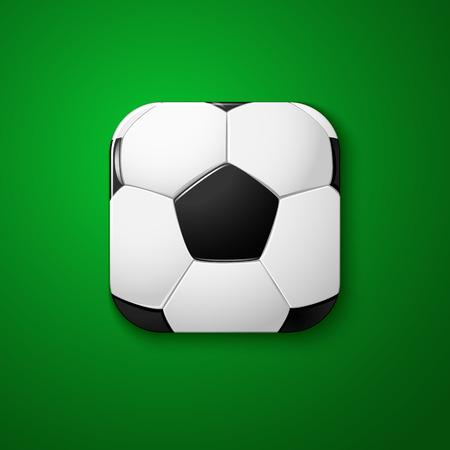 Football soccer icon stylized like mobile app. Vector illustration. のイラスト素材