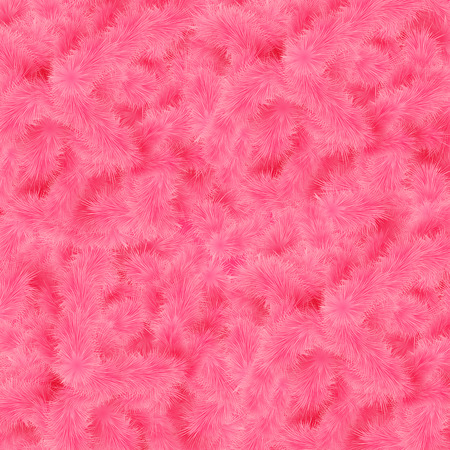 Pink fluffy background for your design stylized like fur. Vector illustration.のイラスト素材