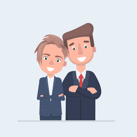 business people character vector designのイラスト素材