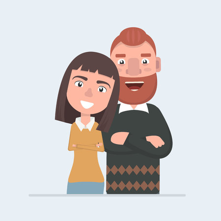 business people character vector designのイラスト素材