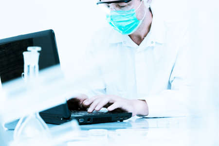 scientist working at the laboratory.