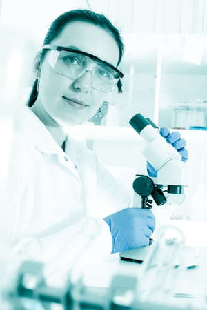 Laboratory assistant in the laboratory of of food quality